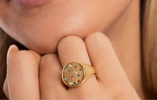 Anillo Sello Multicolor Singularu