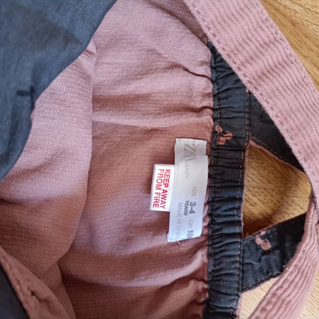 Vestido pichi Zara talla 3-4