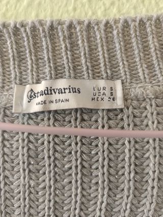 Jersey Stradivarius plateado