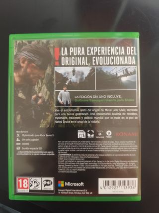 Metal Gear Solid 3 Xbox Series X Edición Día Uno