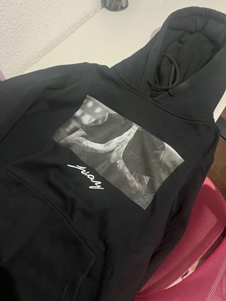 Sudadera Negra Pray con Estampado