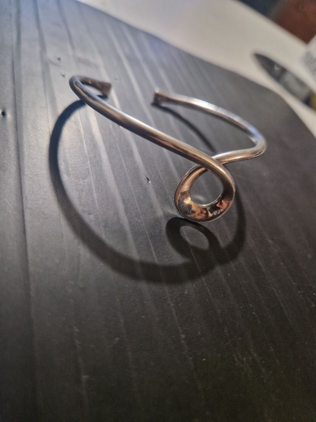 Pulsera rígida plata ley 925