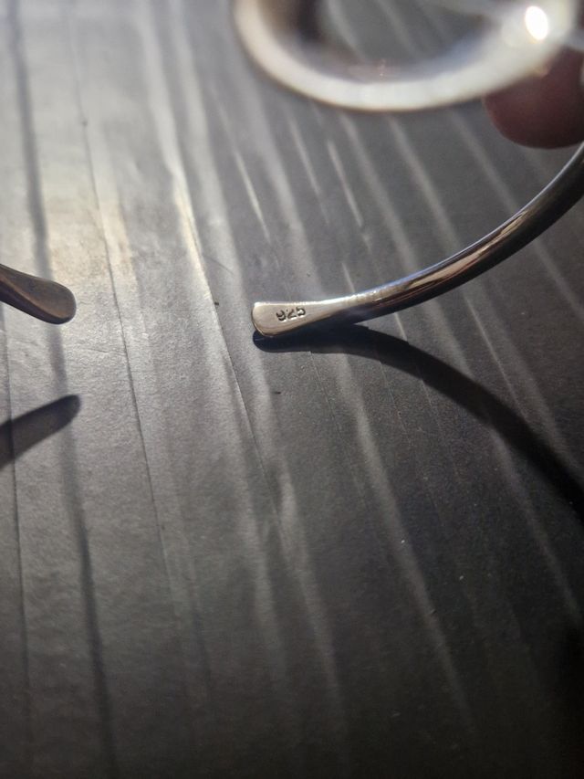 Pulsera rígida plata ley 925