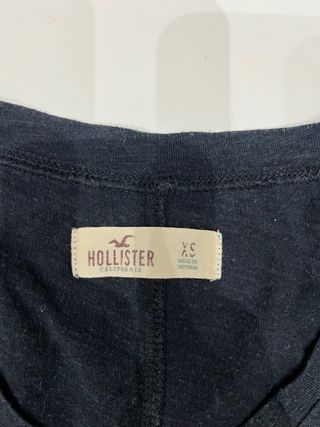 Camiseta Hollister Negra Talla XS