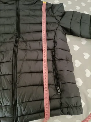 Cazadora acolchada negra talla S