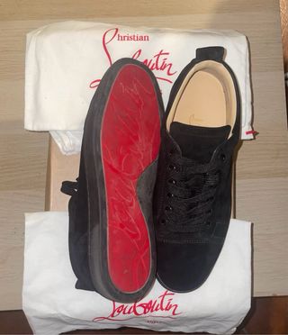 Scarpe Louboutin Uomo Nere Louis Junior Flat