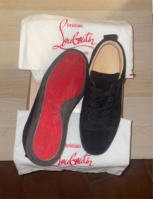 Scarpe Louboutin Uomo Nere Louis Junior Flat