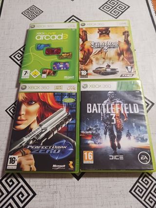 Lote 4 Juegos Xbox 360: Arcade, Saints Row 2, Perf