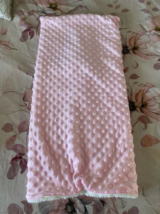 Saco bebé invierno pelo rosa