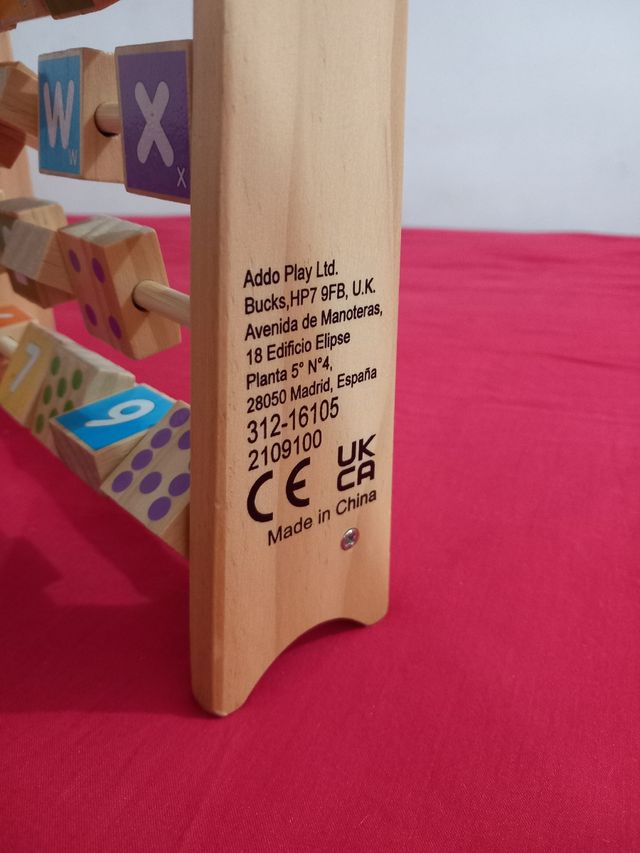 Ábaco Infantil Educativo Letras y Números