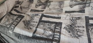 Funda Nórdica Estampada Animales África cama 1.50m