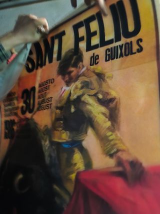 Cartel Taurino Sant Feliu de Guixols Antiguo