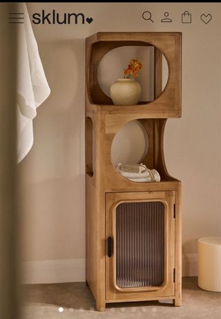 Estantería Massilia Sklum Madera Acacia baño