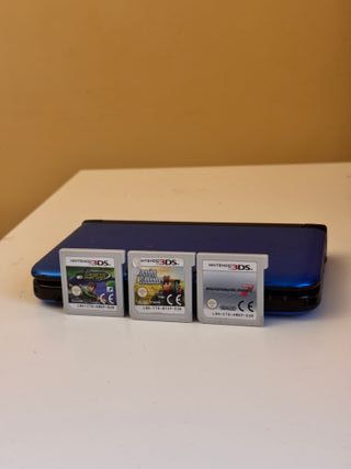 Nintendo 3DS XL Azul + 3 juegos