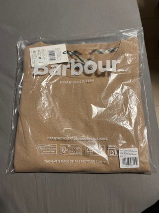 Jersey Barbour Pendle Crew Beige Talla S