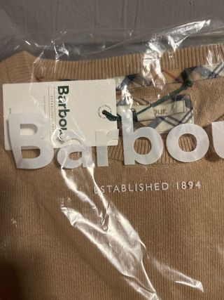 Jersey Barbour Pendle Crew Beige Talla S