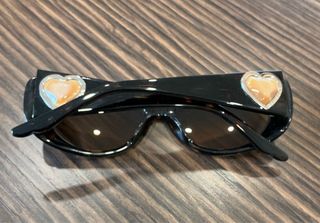 Occhiali da sole Blumarine neri con lenti marroni