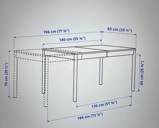 Mesa extensible roble + 4 sillas (1 año de uso)
