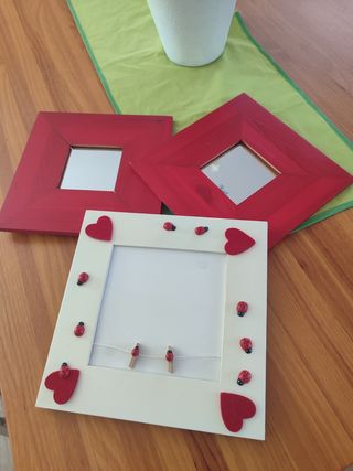 Juego de 3 Marcos de Fotos Decorados