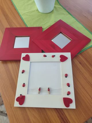 Juego de 3 Marcos de Fotos Decorados