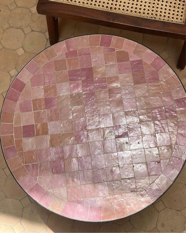 Mesa Zellige Marroquí Hecha a Mano