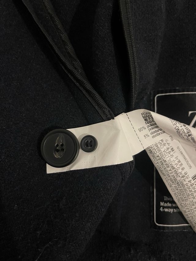 Abrigo Zara Negro Hombre