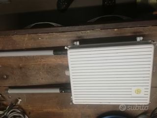 Contenitore alluminio bianco con 2 antenne