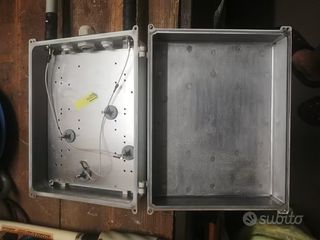 Contenitore alluminio bianco con 2 antenne