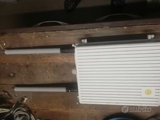 Contenitore alluminio bianco con 2 antenne