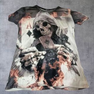T-shirt Uomo Grim Reaper Ace of Spades