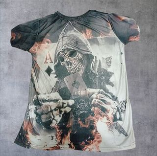 T-shirt Uomo Grim Reaper Ace of Spades