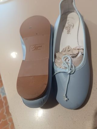 Manoletinas Tizzas Talla 39 celeste