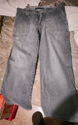 Pantalones vaqueros anchos talla 38