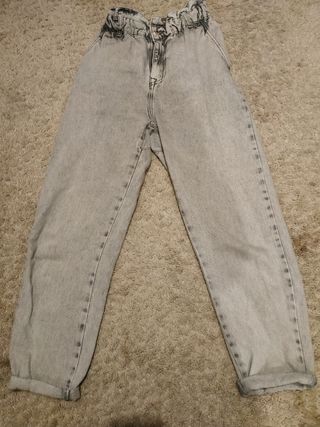Pantalón vaquero mujer gris