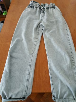 Pantalón vaquero mujer gris