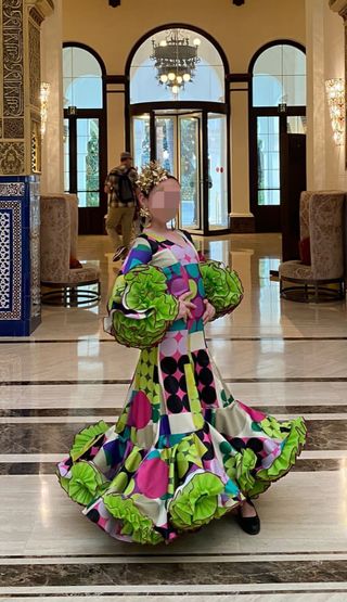 Traje de flamenca niña
