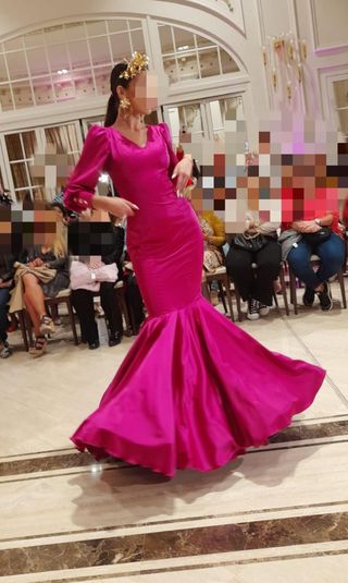 Traje de flamenca buganvilla