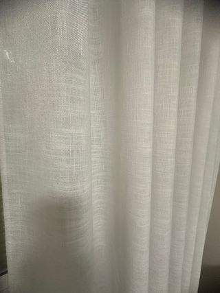 Cortinas blancas de tela ancho 280cm x largo 243