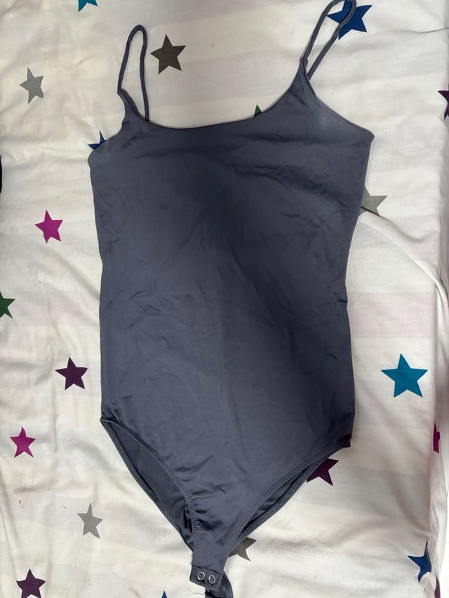 Body Stradivarius Azul Grisáceo Talla XS