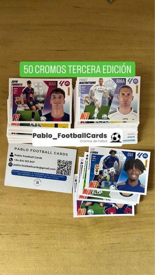 50 CROMOS TERCERA EDICIÓN LIGA ESTE 2025-26 PANINI