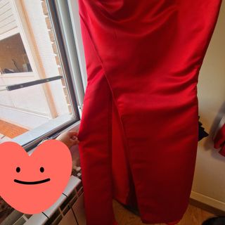 Vestido de fiesta rojo hecho a medida