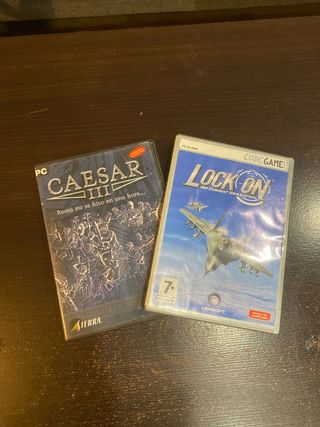 Juegos PC Caesar III y Lock On