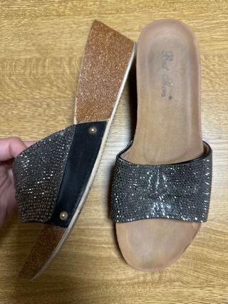 Lote 5 pares zapatos y sandalias mujer talle 39