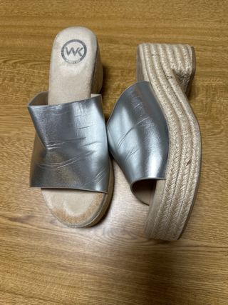 Lote 5 pares zapatos y sandalias mujer talle 39
