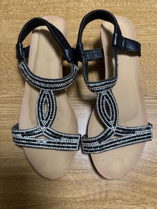 Lote 5 pares zapatos y sandalias mujer talle 39