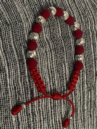 Pulseras artesanales neopreno y plata 925