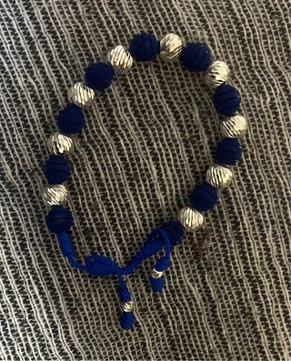 Pulseras artesanales neopreno y plata 925