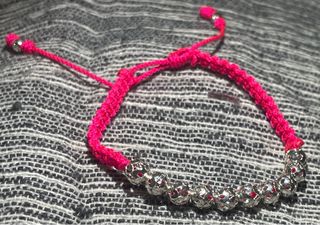 Pulseras artesanales neopreno y plata 925