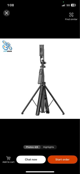 Treppiede FPBIEN per smartphone e action cam