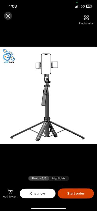 Treppiede FPBIEN per smartphone e action cam